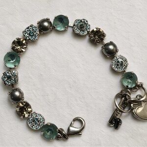 Light blue and silver Bracelet